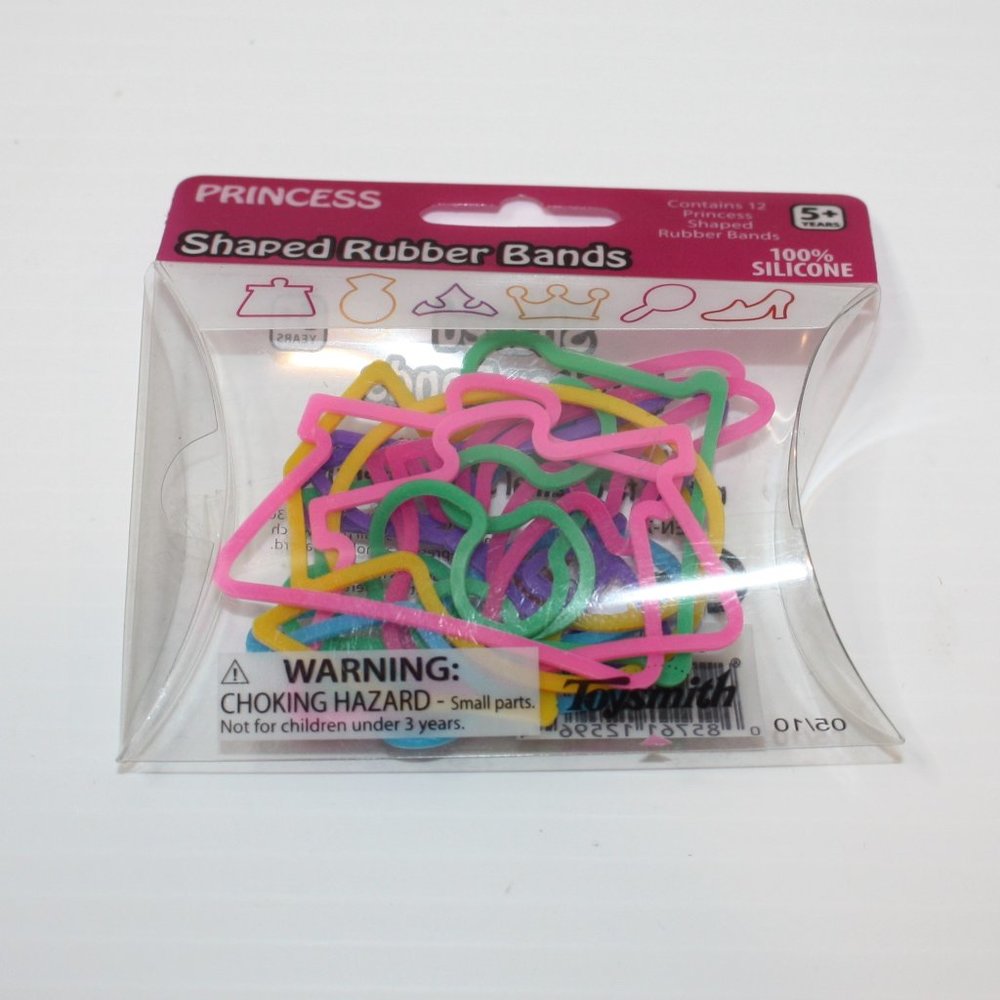 Toysmith 12 Piece Princess Shaped Rubber Bands New In Package